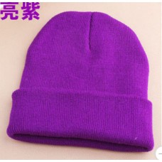 Hombre&apos;s Mujer Beanie Knit Ski Cap HipHop Blank Color Warm Unisex Wool Hat 17#  eb-23557764